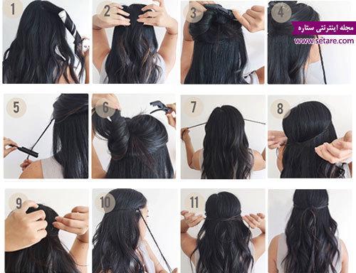 آموزش مرحله به مرحله مدل موی بوهو (boho hairstyle) آموزش مرحله به مرحله مدل موی بوهو (boho hairstyle)