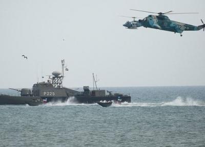 برگزاری تمرین دریایی ارتش در دریای خزر
