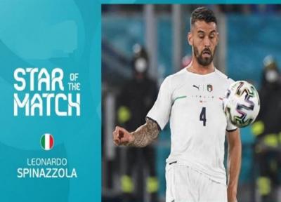 یورو 2020، اسپیناتزولا برترین بازیکن ملاقات ترکیه - ایتالیا شد