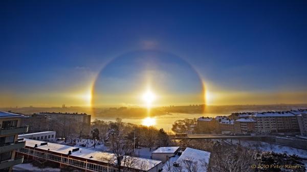 صحنه شگفت انگیز از خورشید گرفتگی در سوئد