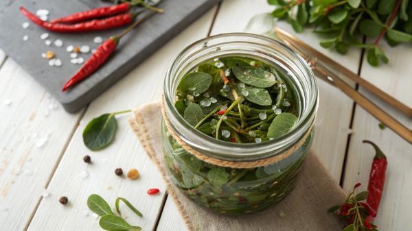 طرز تهیه ترشی خرفه به 4 روش متفاوت با خواص دارویی فراوان