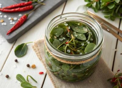 طرز تهیه ترشی خرفه به 4 روش متفاوت با خواص دارویی فراوان
